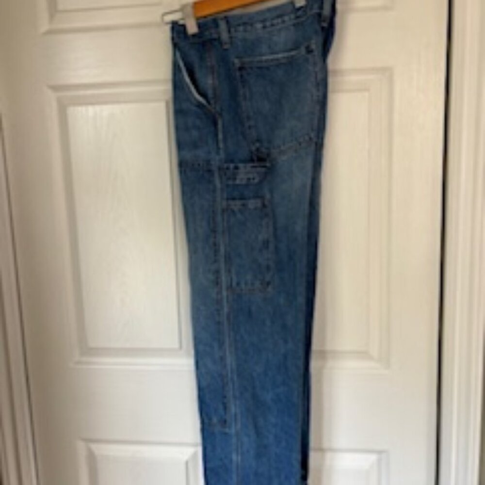 Denim Forum Blue Straight Leg Jeans